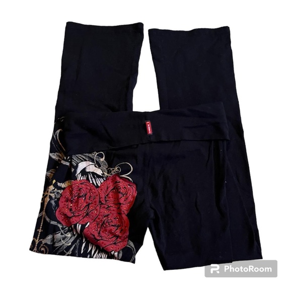 rare fold over flared leggings - Picture 2 of 3